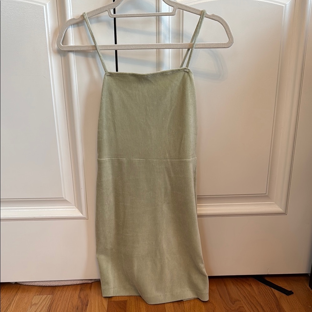 Forever 21 Green Midi Slip Dress Casual Resort Wear